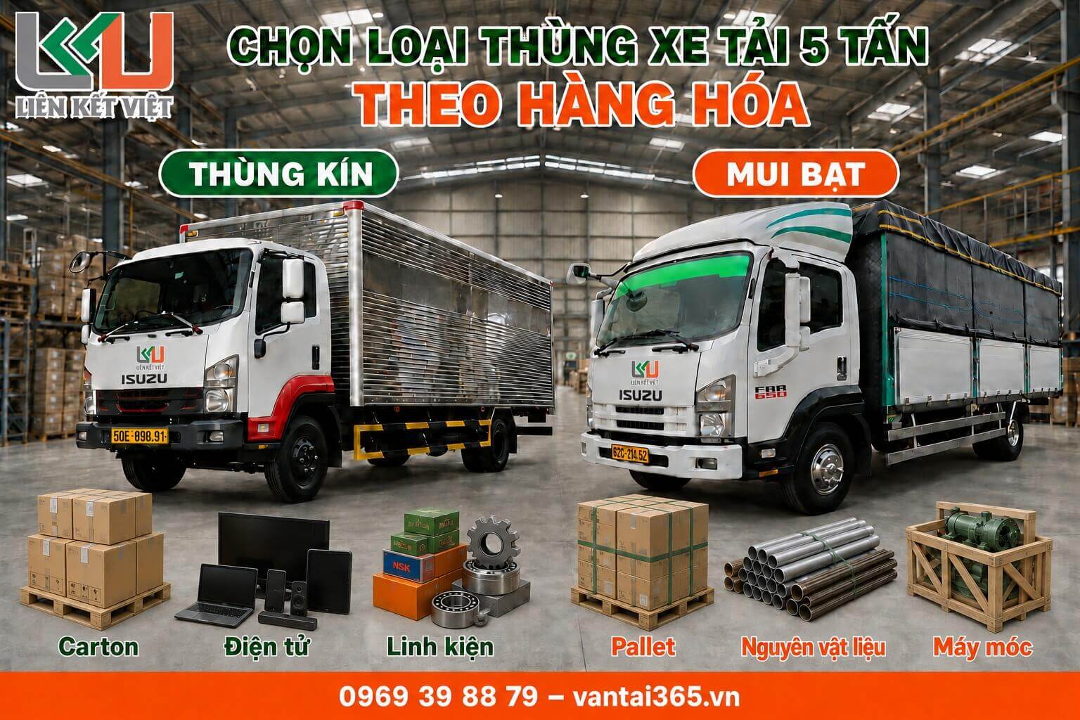 Cách chọn loại thùng phù hợp cho xe tải 5 tấn So sánh xe tải 5 tấn thùng kín, mui bạt và thùng lửng theo từng loại hàng hóa