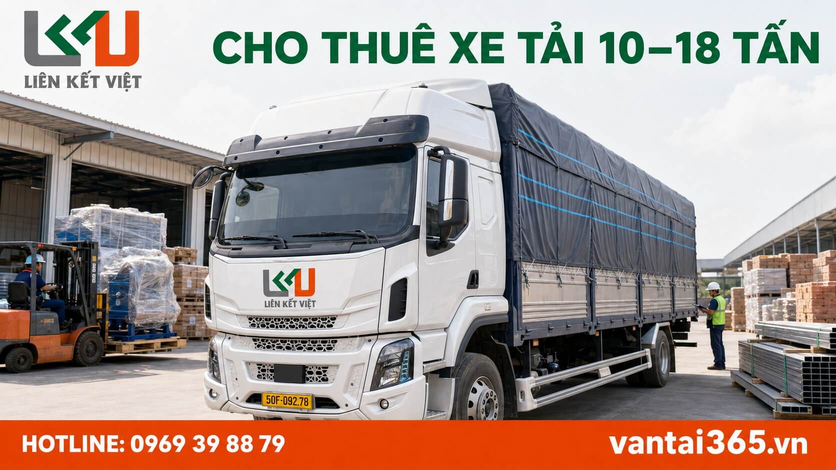 Cho thuê xe tải 10–18 tấn – Liên Kết Việt Dịch vụ cho thuê xe tải 10–18 tấn